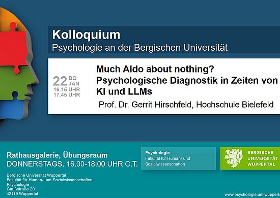 Ankündigung Talk Institutskolloquium am 22.01.2026 von Prof. Hirschfeld